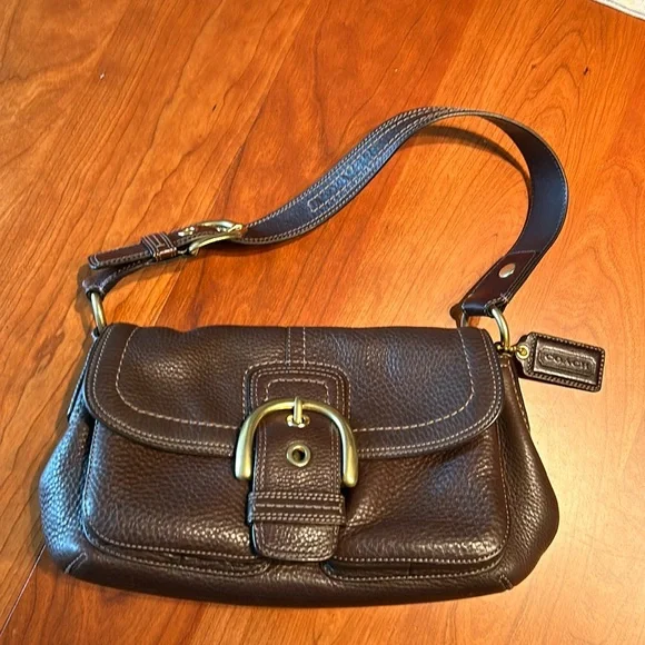 COACH ブラウン レザー バッグ　ワンショルダー　ソーホー　F11842 楽天市場】コーチ COACH ショルダーバッグ レザー F11842 ワン